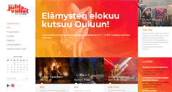 Desktop Screenshot of oulunjuhlaviikot.fi
